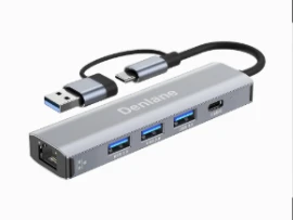 USB + Ethernet Hub